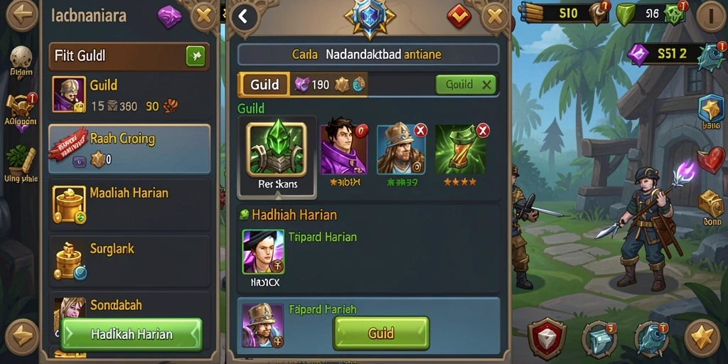 Pemandangan indah dari level yang baru.