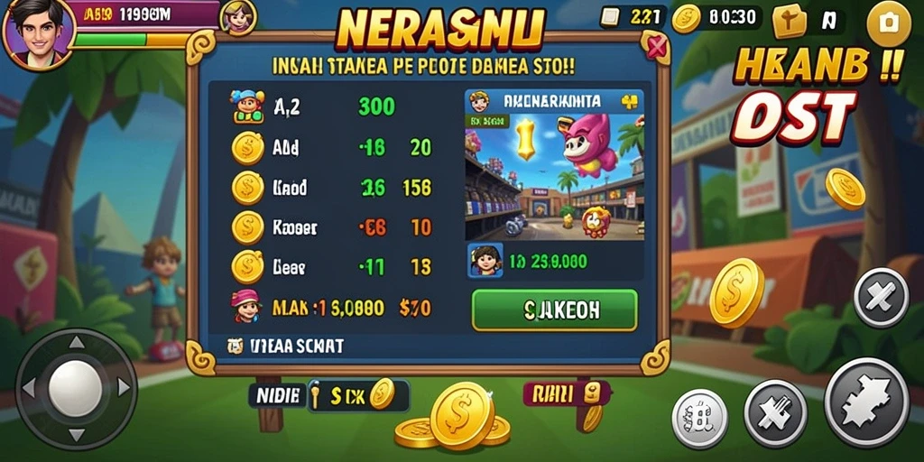 Profil pemain menampilkan pencapaian dan statistik.