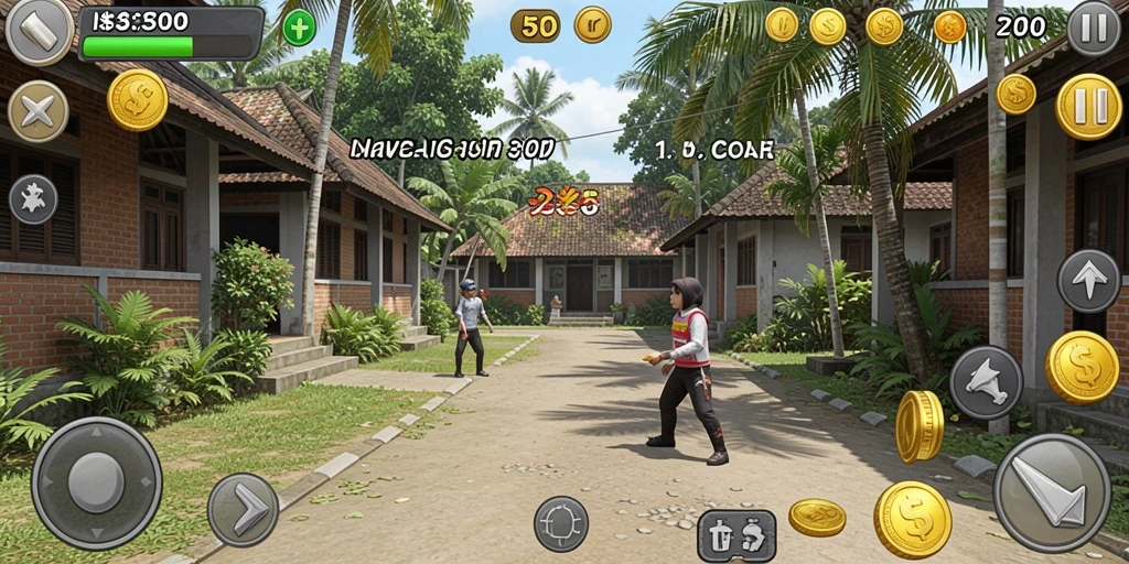 Tangkapan layar menampilkan level baru yang menantang.