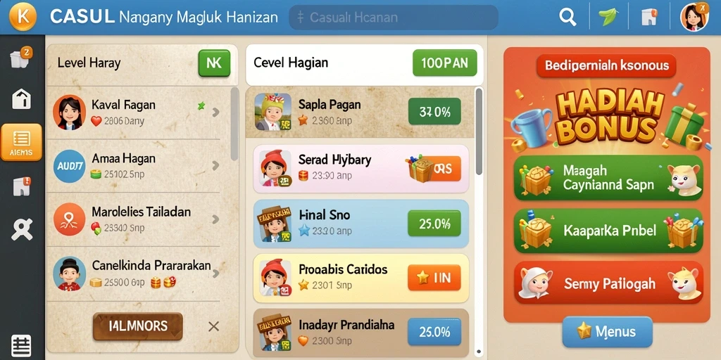 Berbagai jenis permainan menarik untuk semua kalangan.