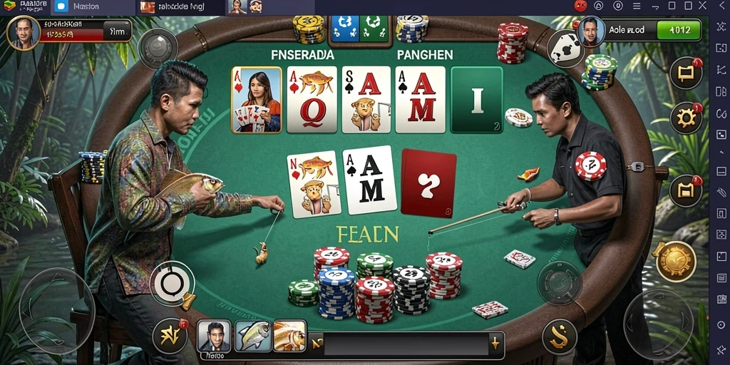Screenshot interaksi multiplayer di PPV99.