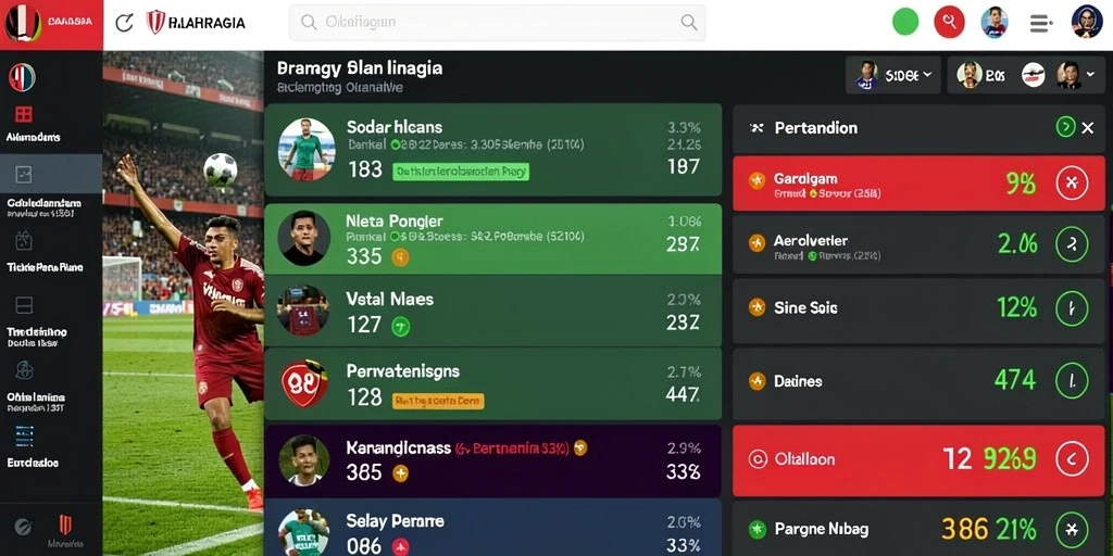 Tangkapan layar memperlihatkan sistem level yang beragam.